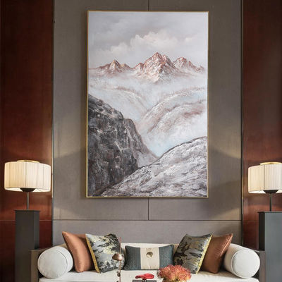 Customized Size Accepted Hand Painted Canvas Oil Painting Wall Art Decor for Modern Textured Canvas Landscape