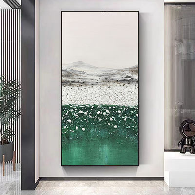Medium Oil Painting Modern Home Decoration Thick Stone Landscape Abstract Hand Painted Wall Hanging Decor 3D Relief