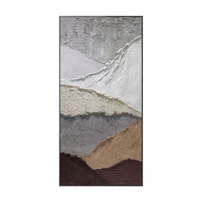 Modern Home Wall Decoration Hand Painted Multi Color Abstract Oil Painting on Canvas with Thick Texture Knife 6 Color Print Method