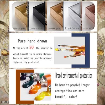 Abstract Impression Hand Painted Oil Painting 6 Color Print Flower Canvas Wall Art Painting