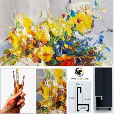 Abstract Impression Hand Painted Oil Painting 6 Color Print Flower Canvas Wall Art Painting