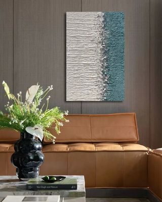 100% Hand Painted 3D Abstract Canvas Oil Painting For Living Room Decor Custom Size