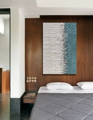 100% Hand Painted 3D Abstract Canvas Oil Painting For Living Room Decor Custom Size