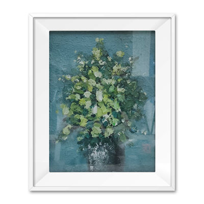 Hand Painted Flowers Canvas Painting Modern Color Knife Oil Painting for Living Room Home Decor Customized Size Accepted