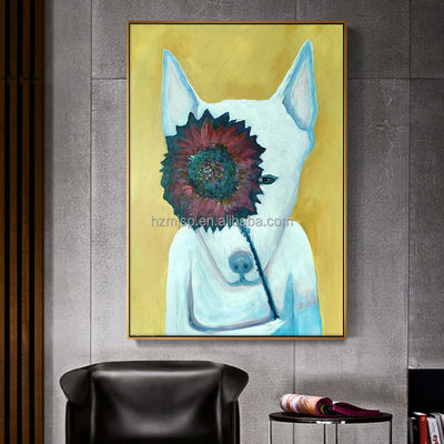 OEM ODM Abstract Animal Oil Painting On Canvas Wall Art Decor Modern Textured