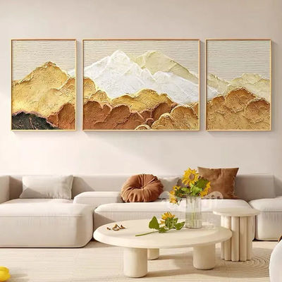 Customized Home Decor Wall Art Painting Hand Painted Landscape Sunset Mountain Scenery Canvas Textured Oil Painting