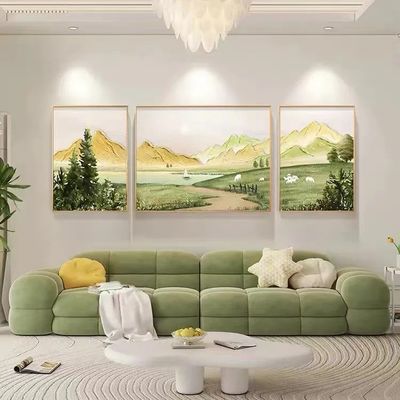 Customized Home Decor Wall Art Painting Hand Painted Landscape Sunset Mountain Scenery Canvas Textured Oil Painting