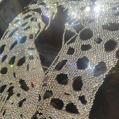 Modern Animal Leopard Wall Painting Crystal Porcelain Wall Art Custom Designs