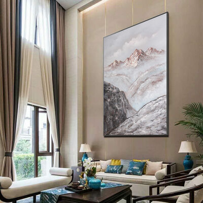 Modern Abstract Hand Painted Oil Painting Canvas Wall Art with Customized Size Landscape Scenery for Home Decor