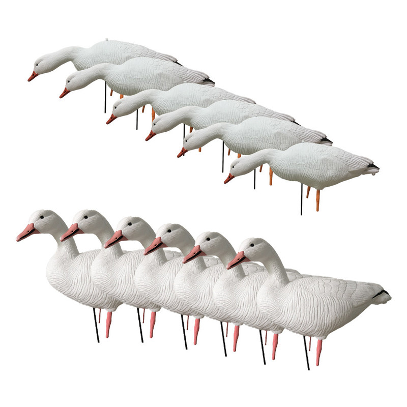 76x23x23cm EVA Foam Floating Snow Goose Decoys Full Body Customized For Hunting