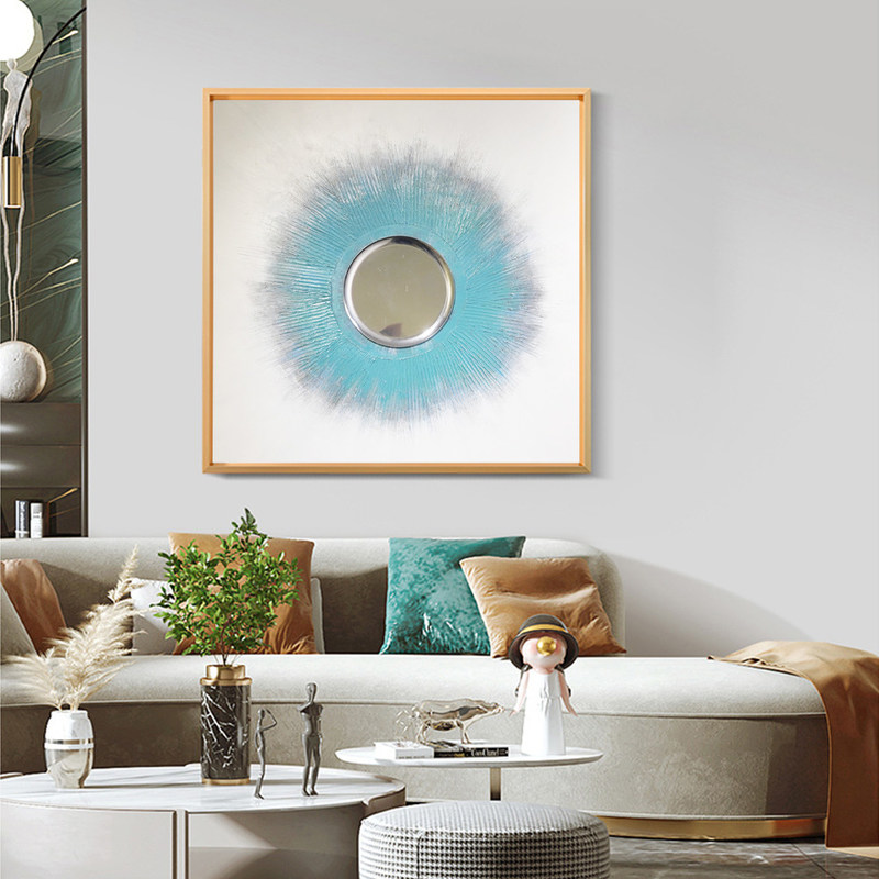 Hand Painted Landscape Custom Modern Textured Canvas Oil Painting 3D Relief Geometryczny Painting Abstract Modern Handmade