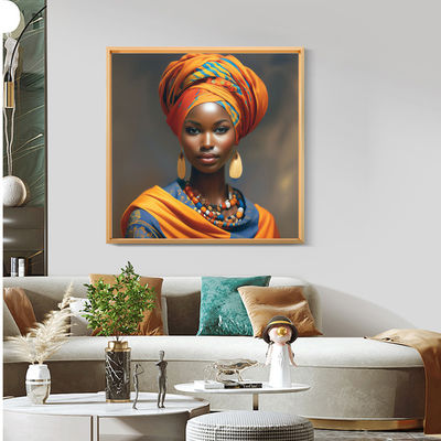 Classical Giclee Painted Portrait Oil Painting Customized Size Portrait Canvas Wall Art