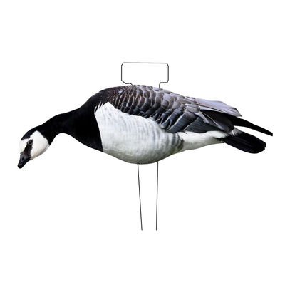 Waterproof Lifelike Silhouette Geese Decoy 1200g With Matte Black Coated Stake