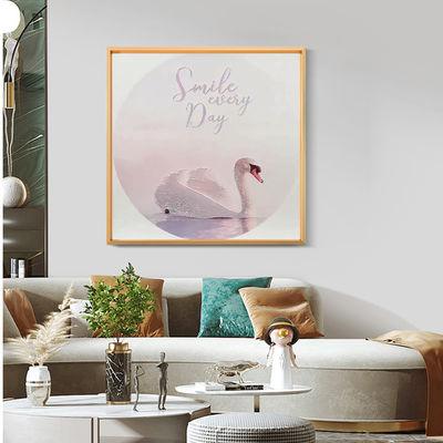 Custom Luxury Home Decor White Swan Relief Painting Oil Painting Wall Art Decoration Relief Artwork Paintings On Canvas