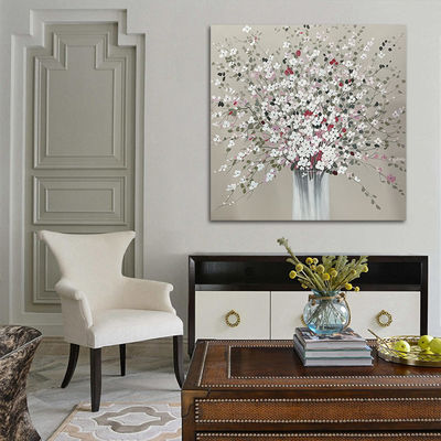 Modern Textured Canvas Oil Painting Handpainted Canvas Wall Art Customized Size Accepted