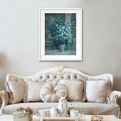 Hand Painted Flowers Canvas Painting Modern Color Knife Oil Painting for Living Room Home Decor Customized Size Accepted
