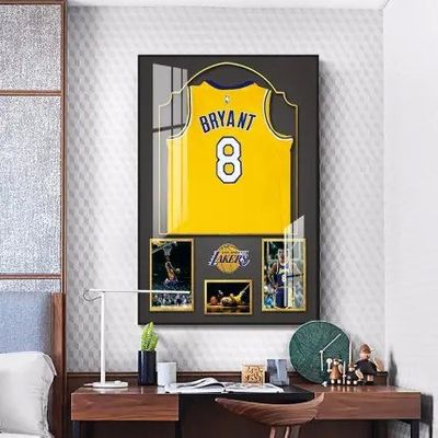 Aluminum Alloy Crystal Porcelain Painting Oil Painting Wall Art With HD NBA Star's Clothes